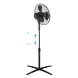 Ventilátor Concept, stojanový, 40W, 3 rychlosti, černý, VS5050