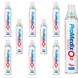 9x přenosný 99,4% inhalátor kyslíku v plechovce Promedix 12L, PR-994