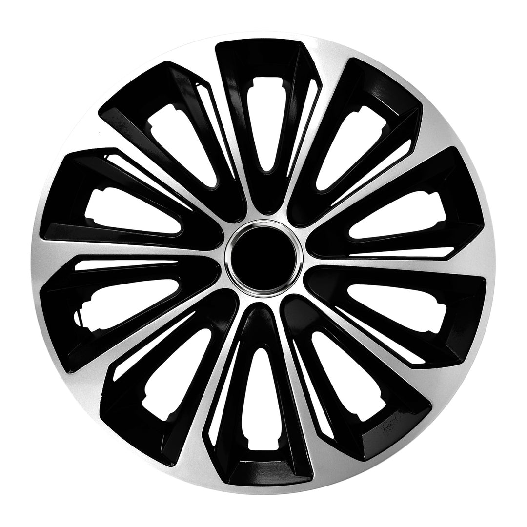 Univerzální kryt náboje 15" NRM Extra Strong stříbrný/černý 1 kus