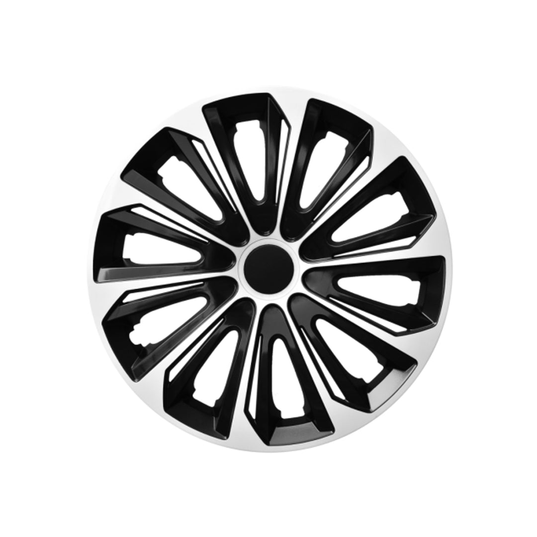 Univerzální kryt náboje 15" NRM Strong bílý/černý 1 kus