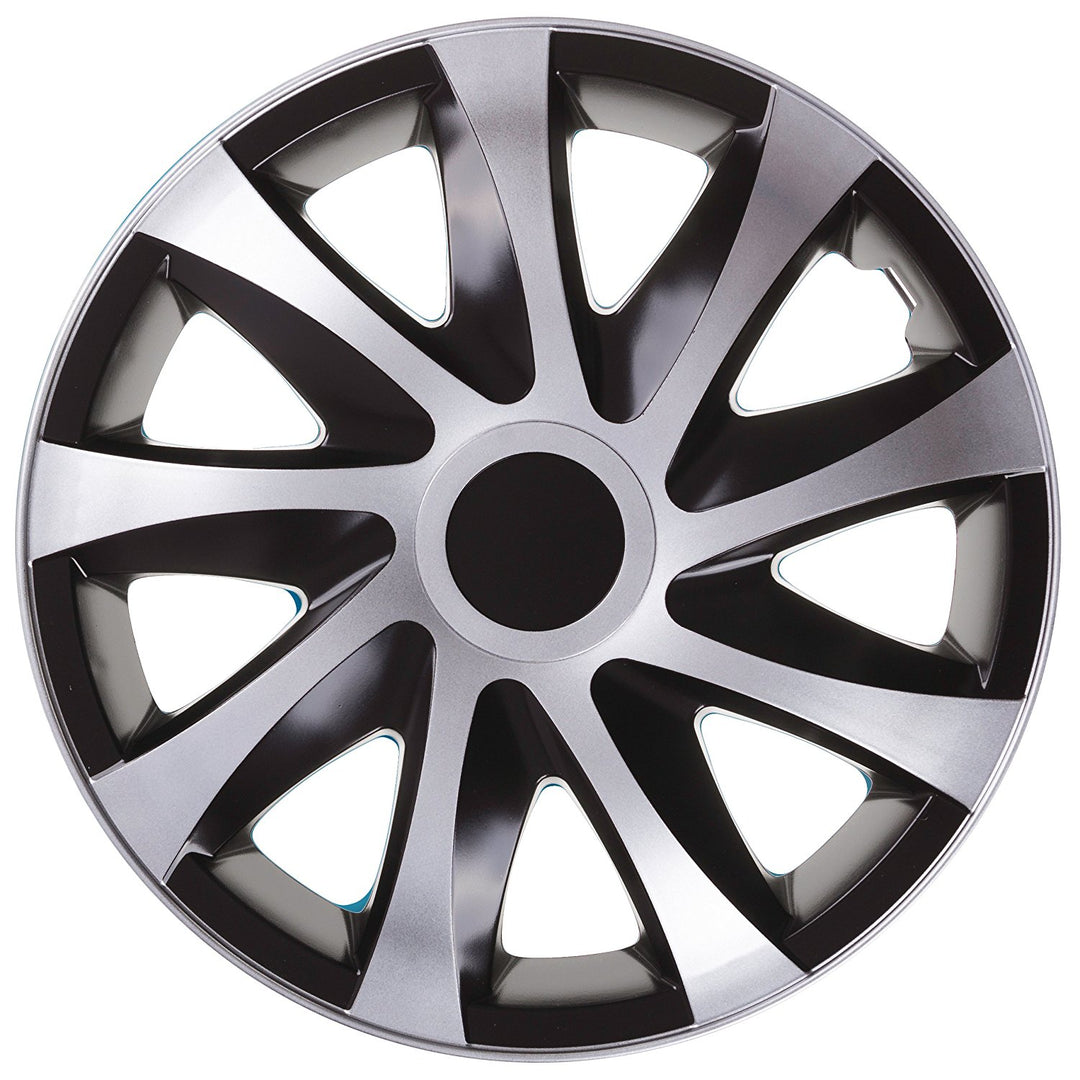 Univerzální kryt náboje 16" NRM Draco stříbrný/černý 1 ks.