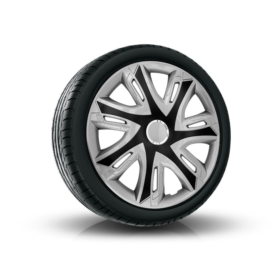 NRM Supernova bicolour silver/black univerzální kryt náboje 16" 1 kus