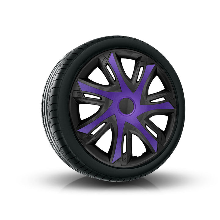 NRM N-Power univerzální kryt náboje 15" dvoubarevný černo-fialový 1 ks.