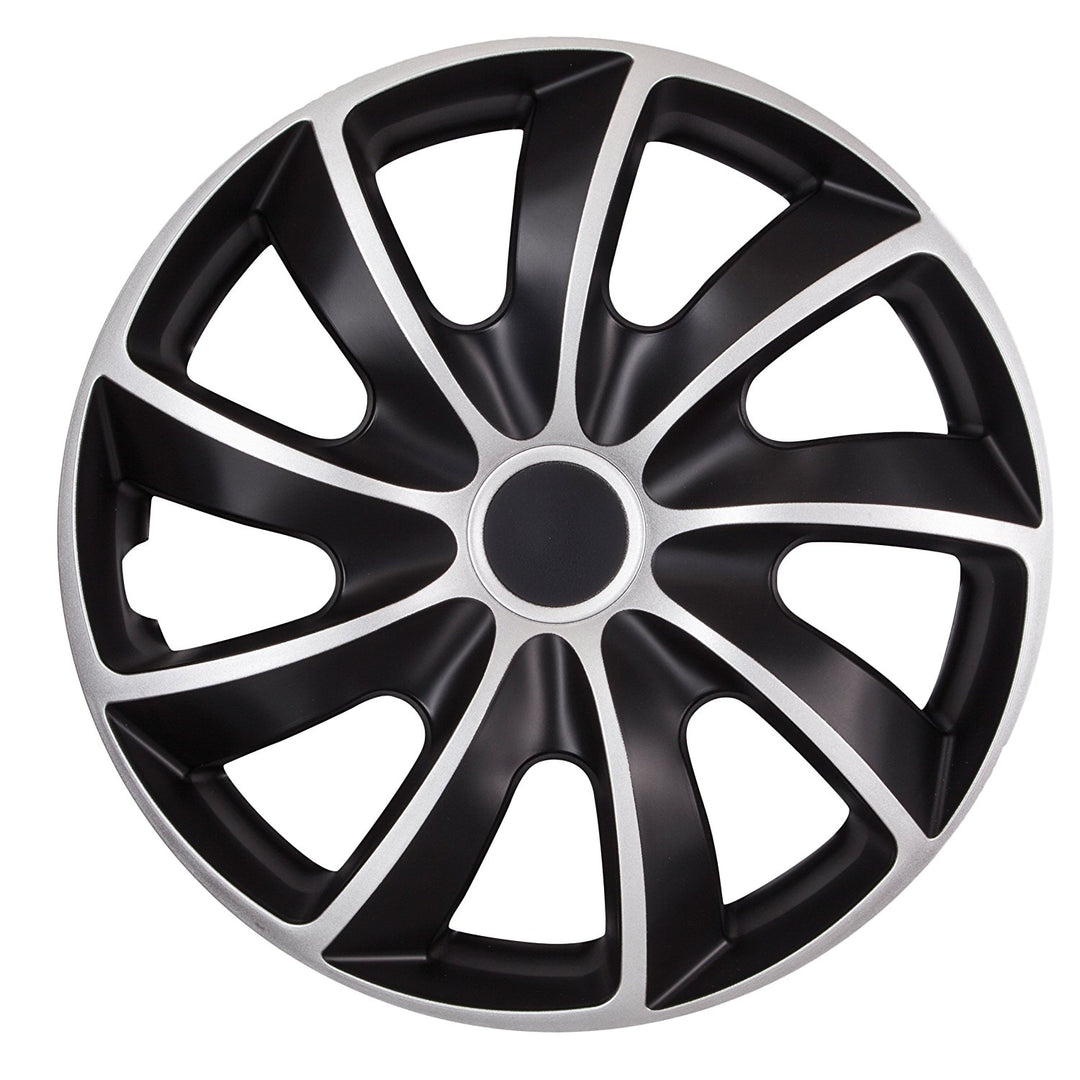 Univerzální kryt náboje 14" NRM Quad Bicolor černý/stříbrný 1 kus