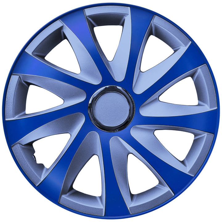 NRM Drift Extra 15" univerzální kryt náboje modrý/stříbrný 1 ks