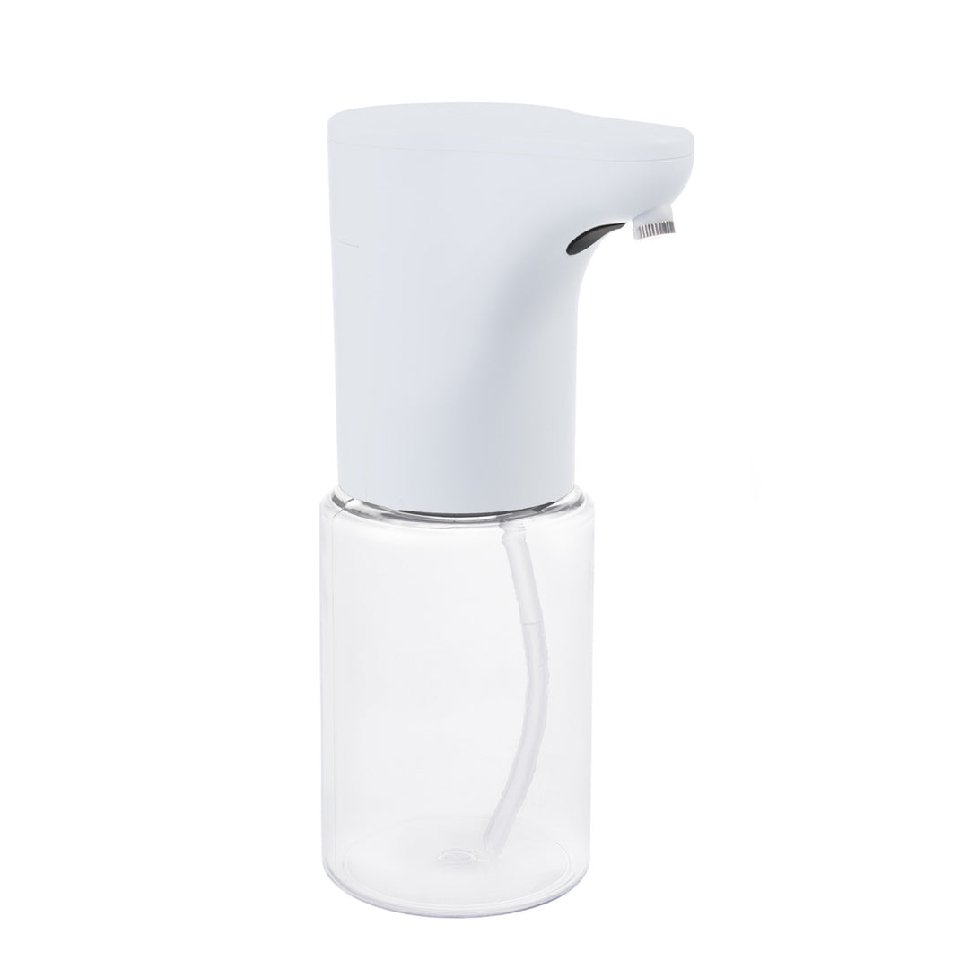 Automatický dávkovač Promedix, dávkovací nádoba na tekutá mýdla, dezinfekční prostředky, 300 ml, 4xAA, bílá, PR-540 W