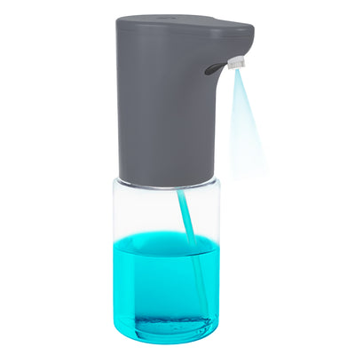 Automatický dávkovač Promedix, dávkovací nádoba na tekutá mýdla, dezinfekční prostředky, 300 ml, 4xAA, šedá, PR-540 GR