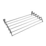 Sušák na prádlo ABJ, nástěnný, skládací, stříbrný, 90 cm
