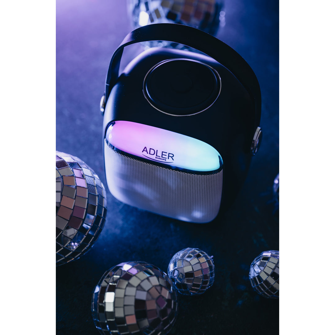 Bezdrátový reproduktor Adler, s mikrofonem, pro karaoke, Bluetooth, AD 1199 B