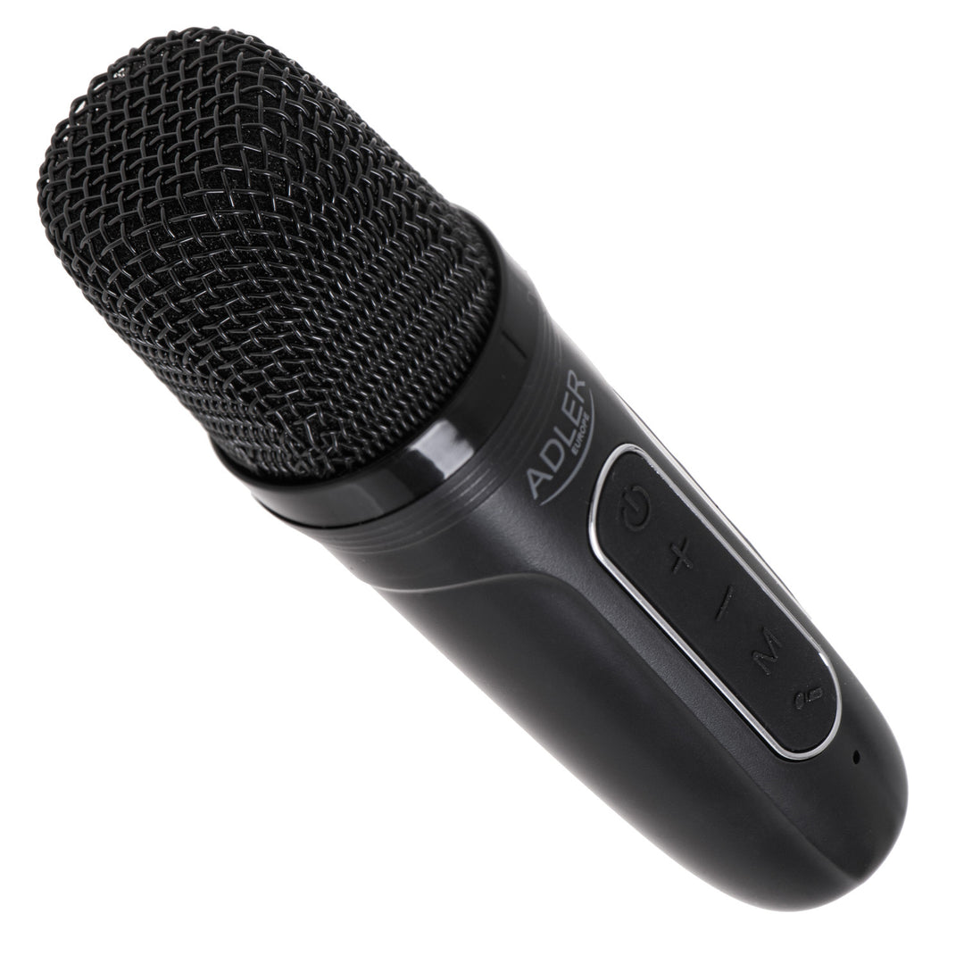 Bezdrátový reproduktor Adler, s mikrofonem, pro karaoke, Bluetooth, AD 1199 B
