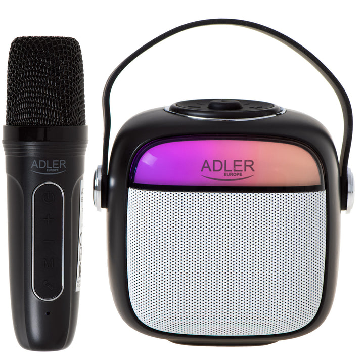 Bezdrátový reproduktor Adler, s mikrofonem, pro karaoke, Bluetooth, AD 1199 B
