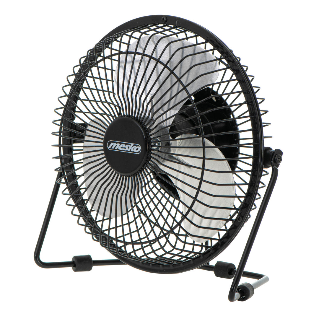 Stolní ventilátor Mesko, průměr 15 cm, napájení přes USB, vertikální oscilace, MS 7322