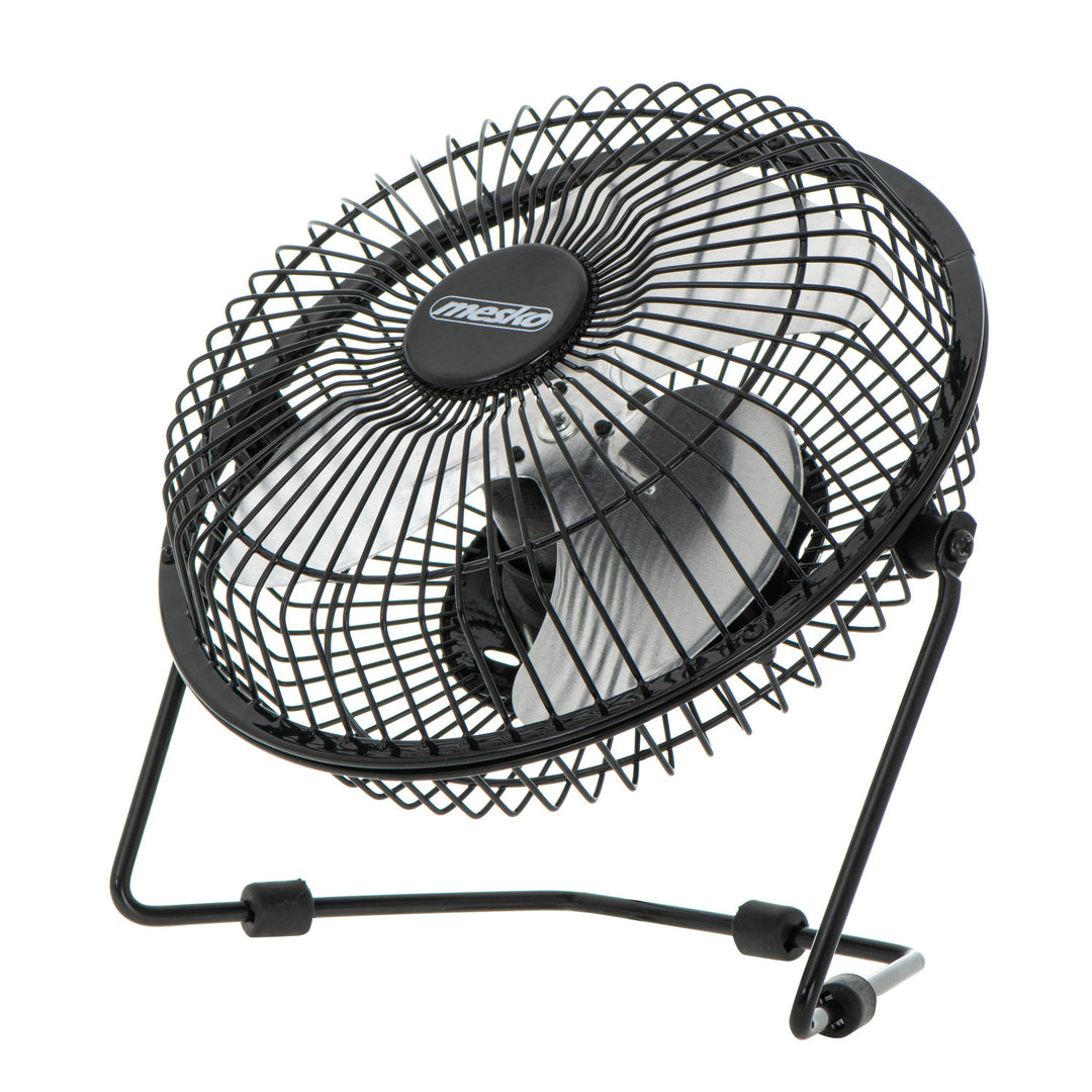 Stolní ventilátor Mesko, průměr 15 cm, napájení přes USB, vertikální oscilace, MS 7322