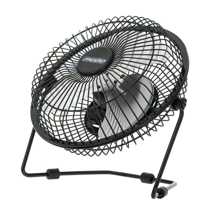 Stolní ventilátor Mesko, průměr 15 cm, napájení přes USB, vertikální oscilace, MS 7322