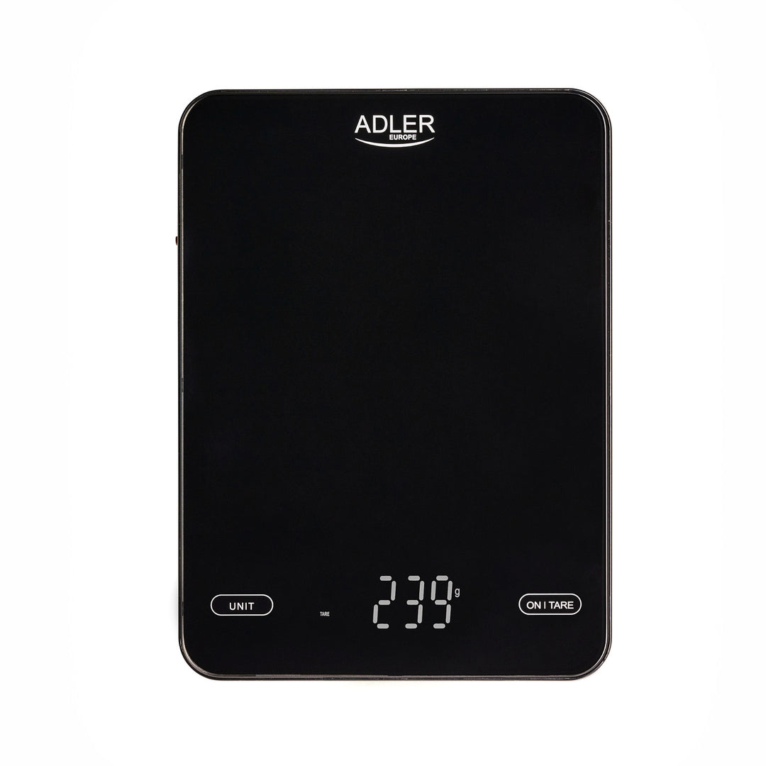 Kuchyňská váha, Adler, černá 10 kg, nabíjecí přes USB, AD 3177