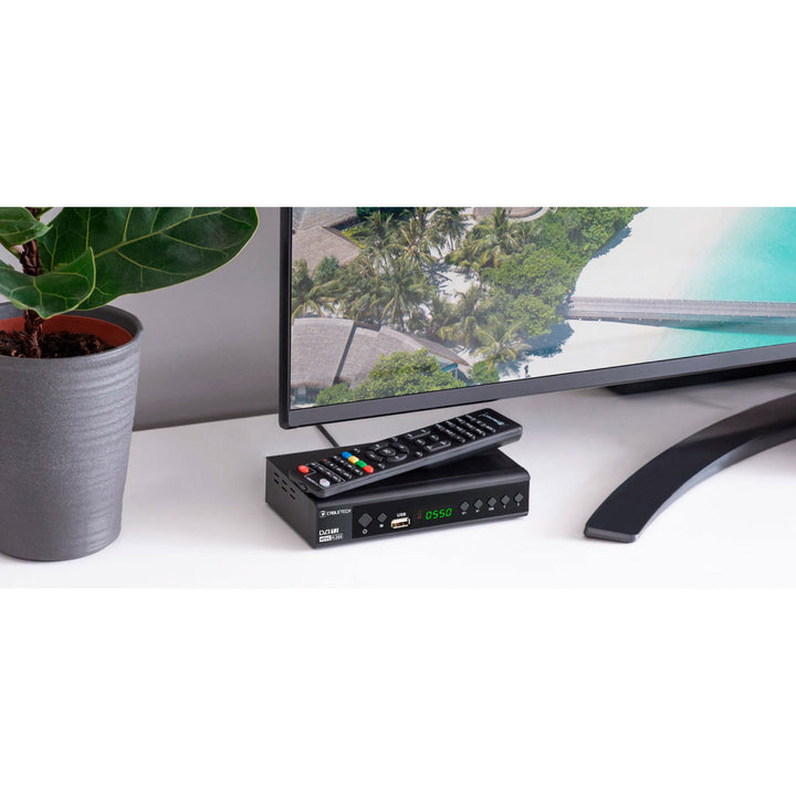 Tuner s dekodérem DVB-T2, H.265, HEVC, KrugerMatz KM0550D, EPG, PVR, Timeshift