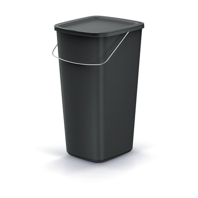 Odpadkový koš Keden, černý, objem 25 l, Compacta Q Basic
