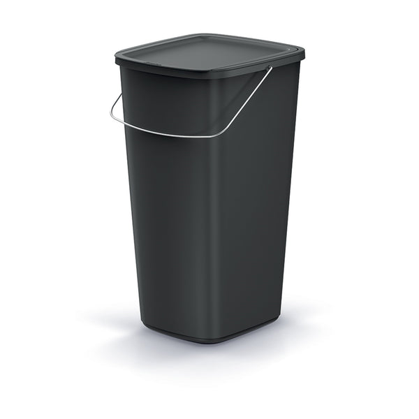 Odpadkový koš Keden, černý, objem 25 l, Compacta Q Basic