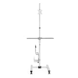 Profesionální stojanový vozík Maclean, mobilní počítačové pracoviště na kolečkách, max. 17"-32", max. 20 kg, MC-793