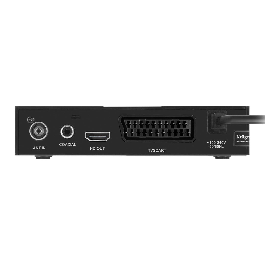 Tuner a dekodér DVB-T2 KM0550D H.265 HEVC EPG PVR Timeshift Kruger&Matz