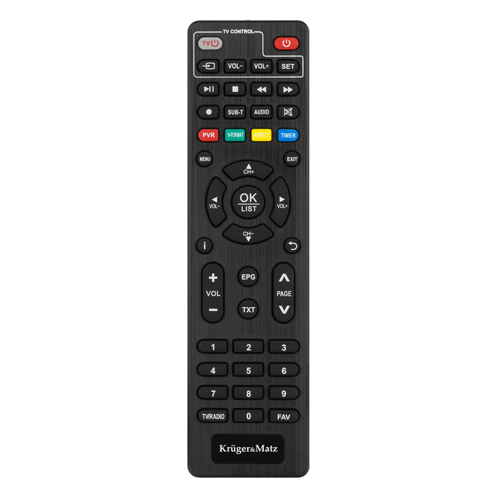 Tuner a dekodér DVB-T2 KM0550D H.265 HEVC EPG PVR Timeshift Kruger&Matz