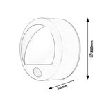 Venkovní svítidlo Rabalux, 1,5W LED, IP44, černá, Amarillo