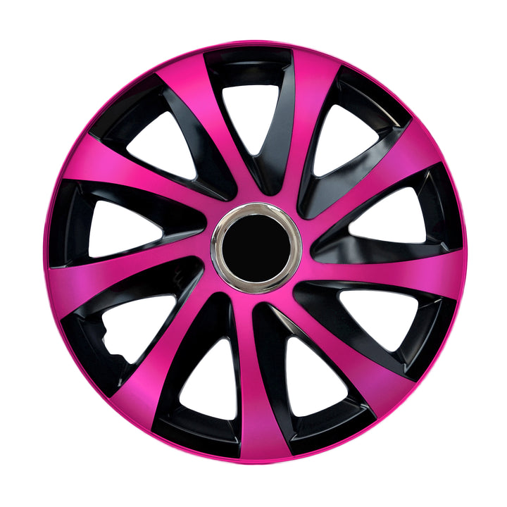 Univerzální kryt náboje 16'' NRM Drift Extra černý/růžový 1 kus