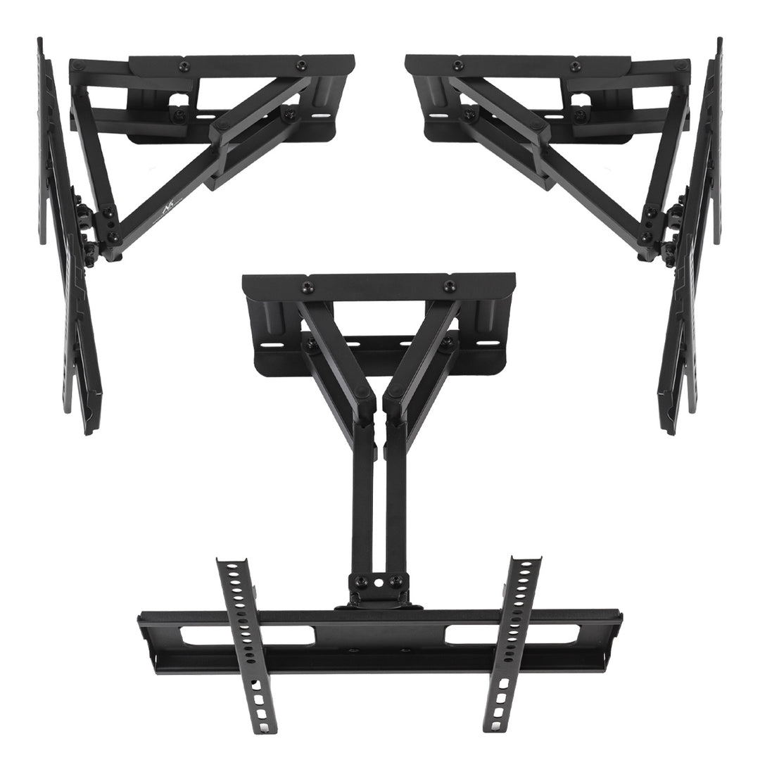 Držák Maclean na TV, max. VESA 400x400, 32-75", 50 kg, horizontální a vertikální nastavení úhlu, profil 80-380 mm, černý, MC-788