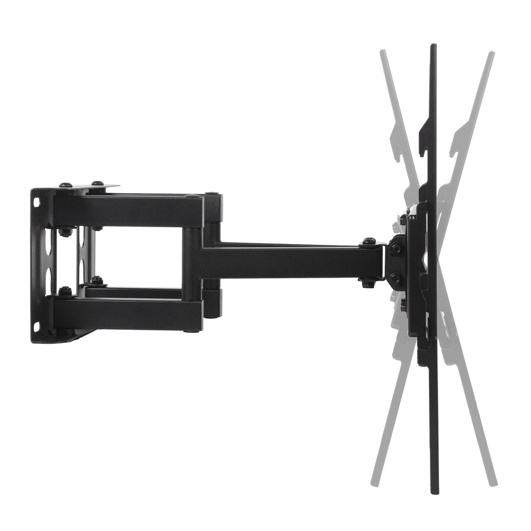 Držák Maclean na TV, max. VESA 400x400, 32-75", 50 kg, horizontální a vertikální nastavení úhlu, profil 80-380 mm, černý, MC-788
