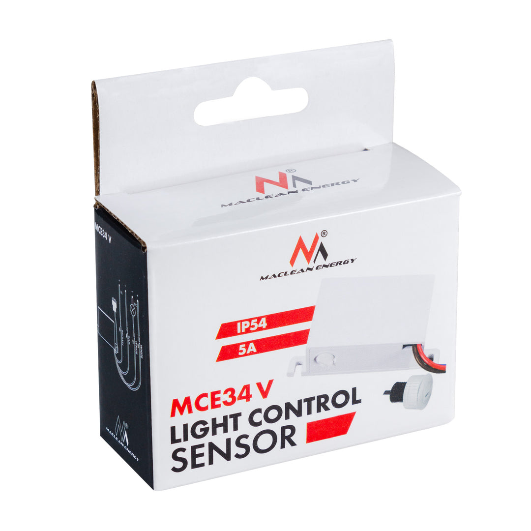 Soumrakový senzor Maclean, s externí sondou, 12-24V DC MCE34 V