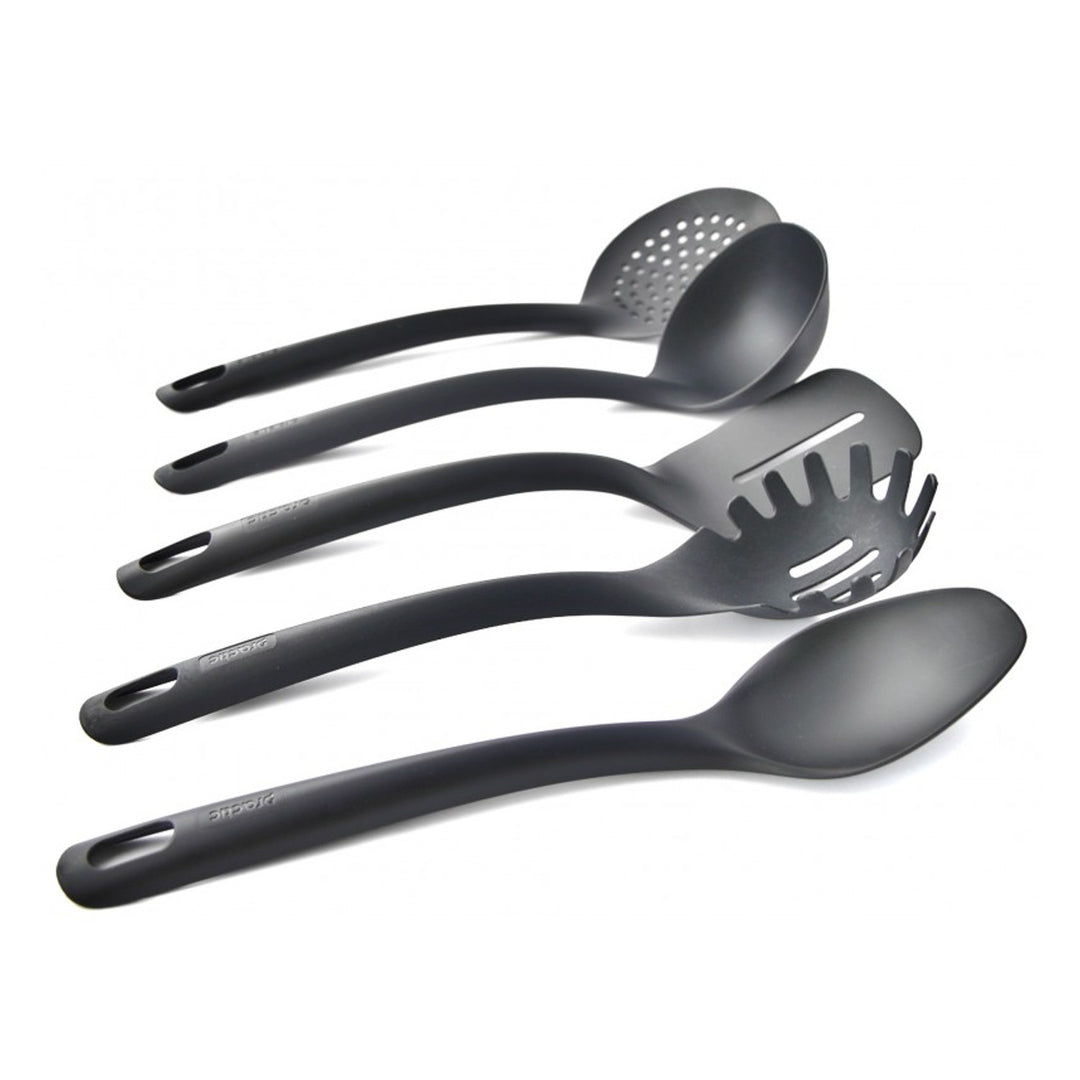 Sada 5 kuchyňských nástrojů + 15 cm nádoba černá Practic Handy