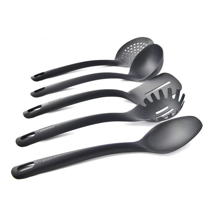Sada 5 kuchyňských nástrojů + 15 cm nádoba černá Practic Handy