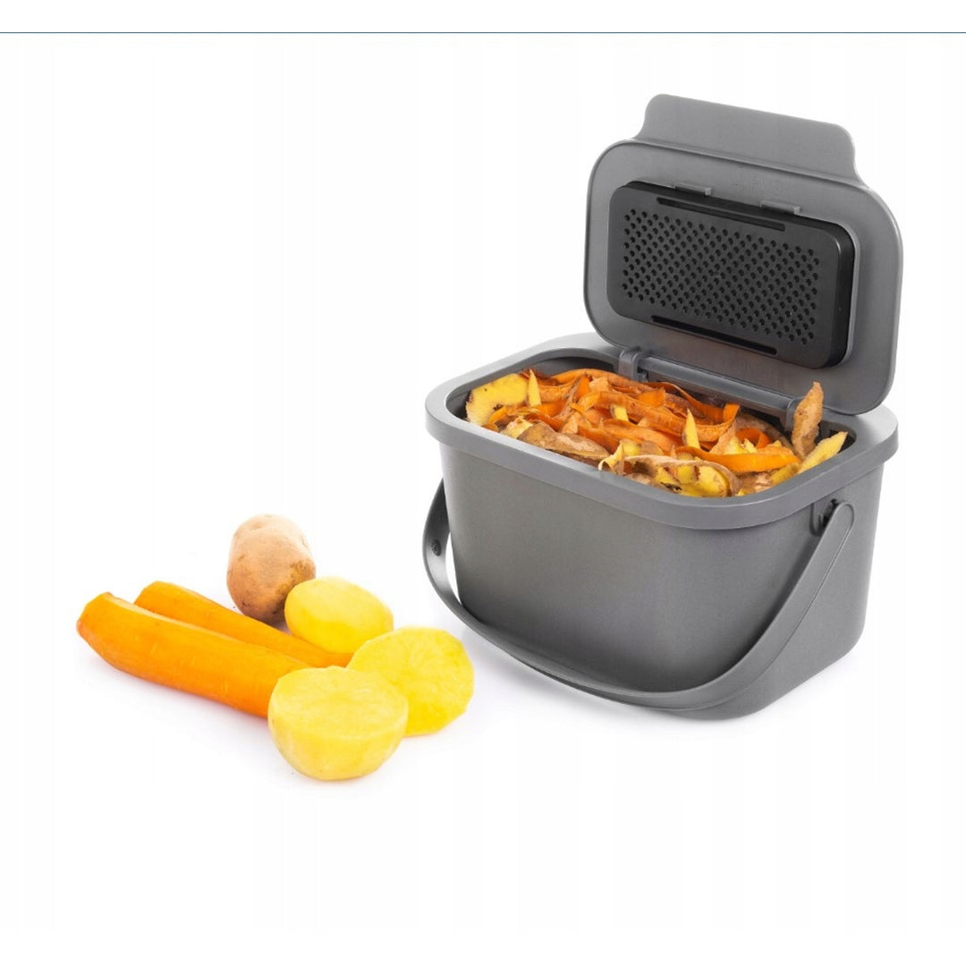 Koš na bioodpad, objem 4,5 litru , šedý, Mini Bini