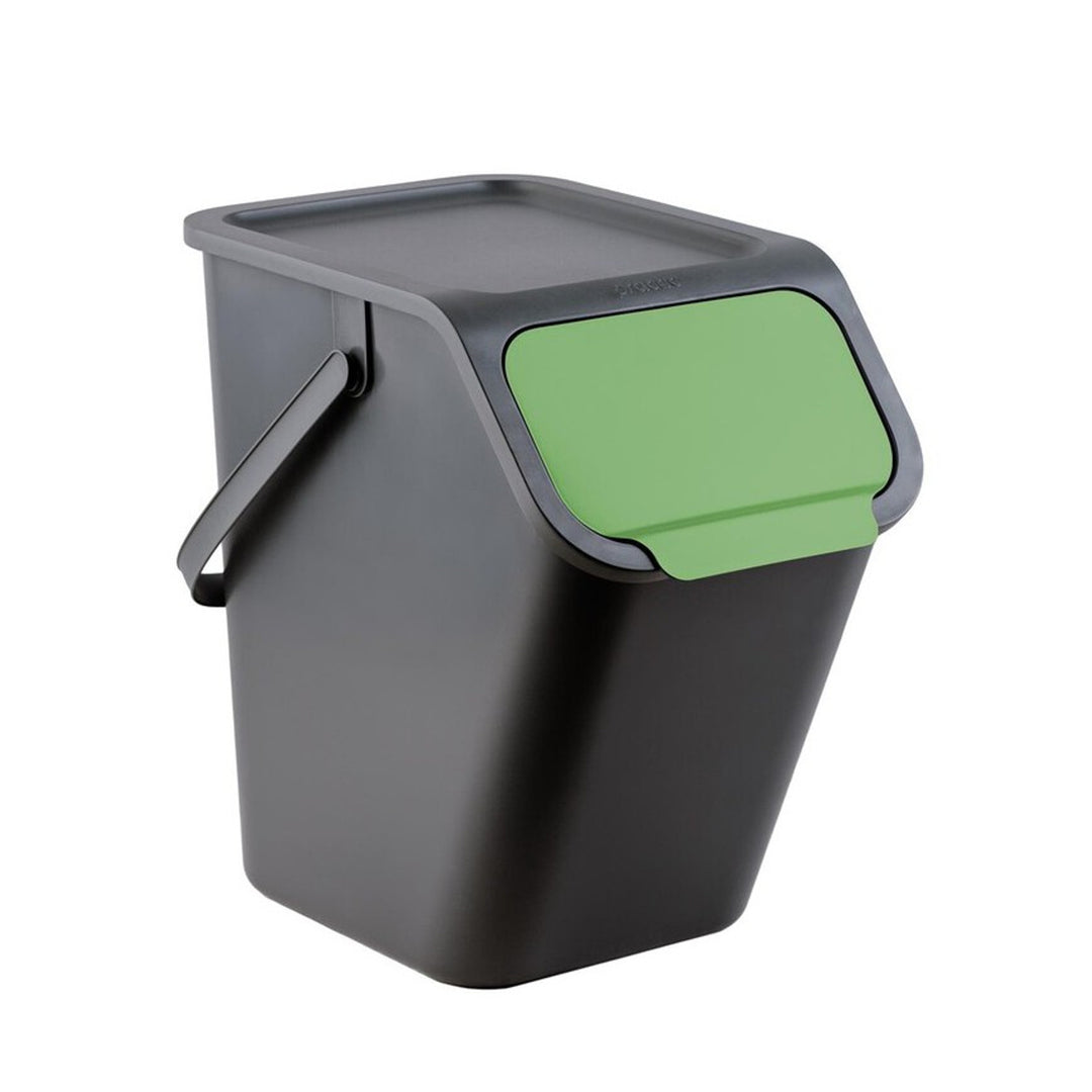 Sada nádob Practic, pro třídění, 4x25l, černá, Bini 10100577