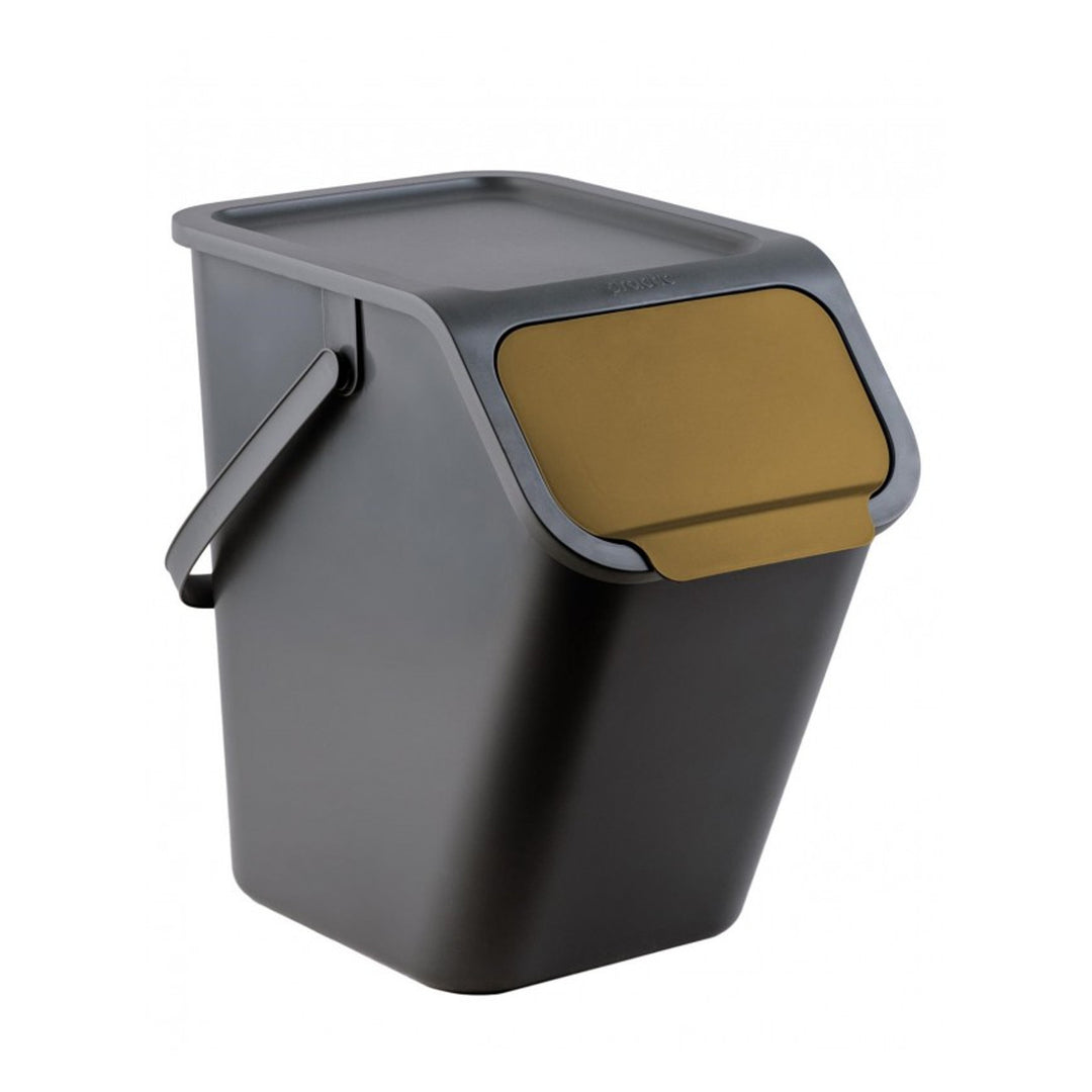 Sada nádob Practic, pro třídění, 4x25l, černá, Bini 10100577