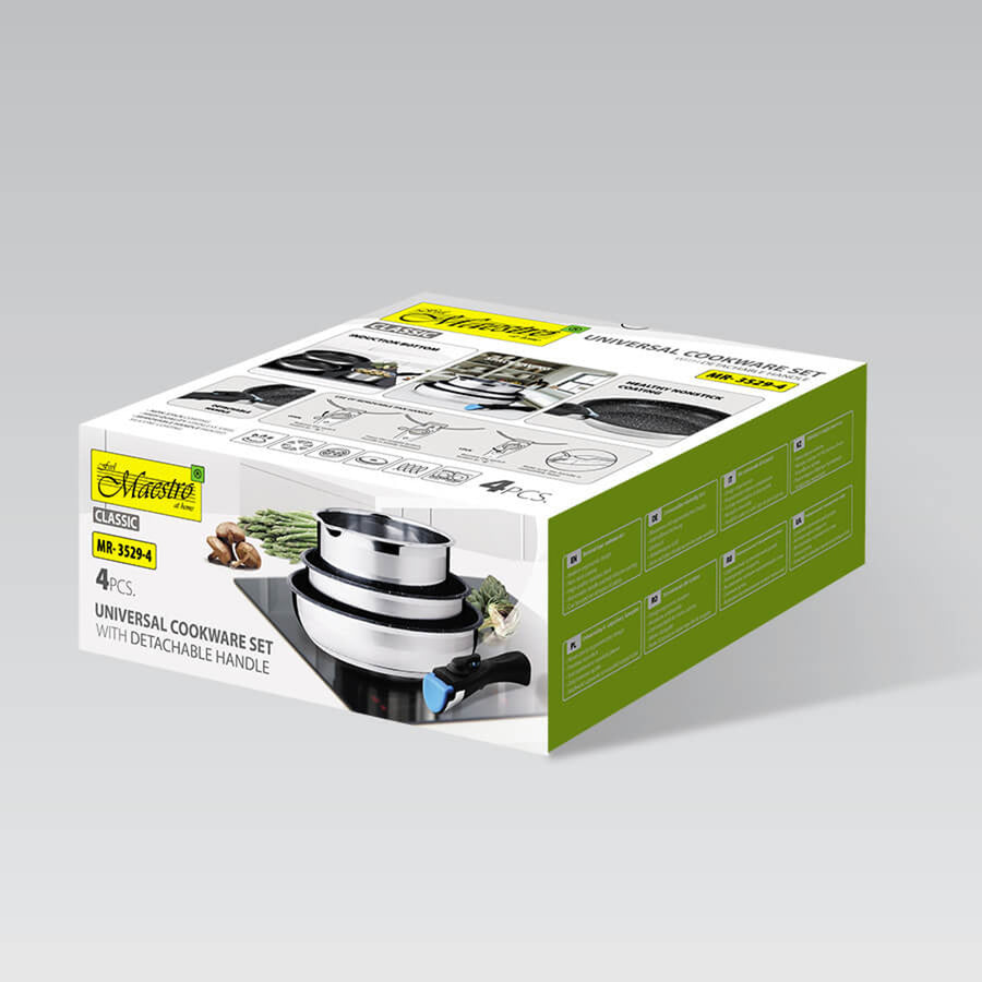Sada Maestro, 2 pánve, kastrol, odnímatelná rukojeť, MR-3529-4
