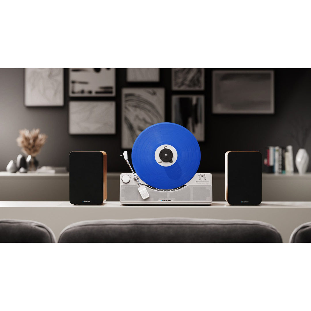 Vertikální gramofon Blaupunkt, Bluetooth, 2x5W RMS, stříbrný, VT100SL