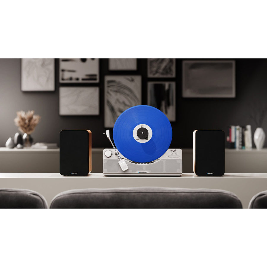 Vertikální gramofon Blaupunkt, Bluetooth, 2x5W RMS, stříbrný, VT100SL