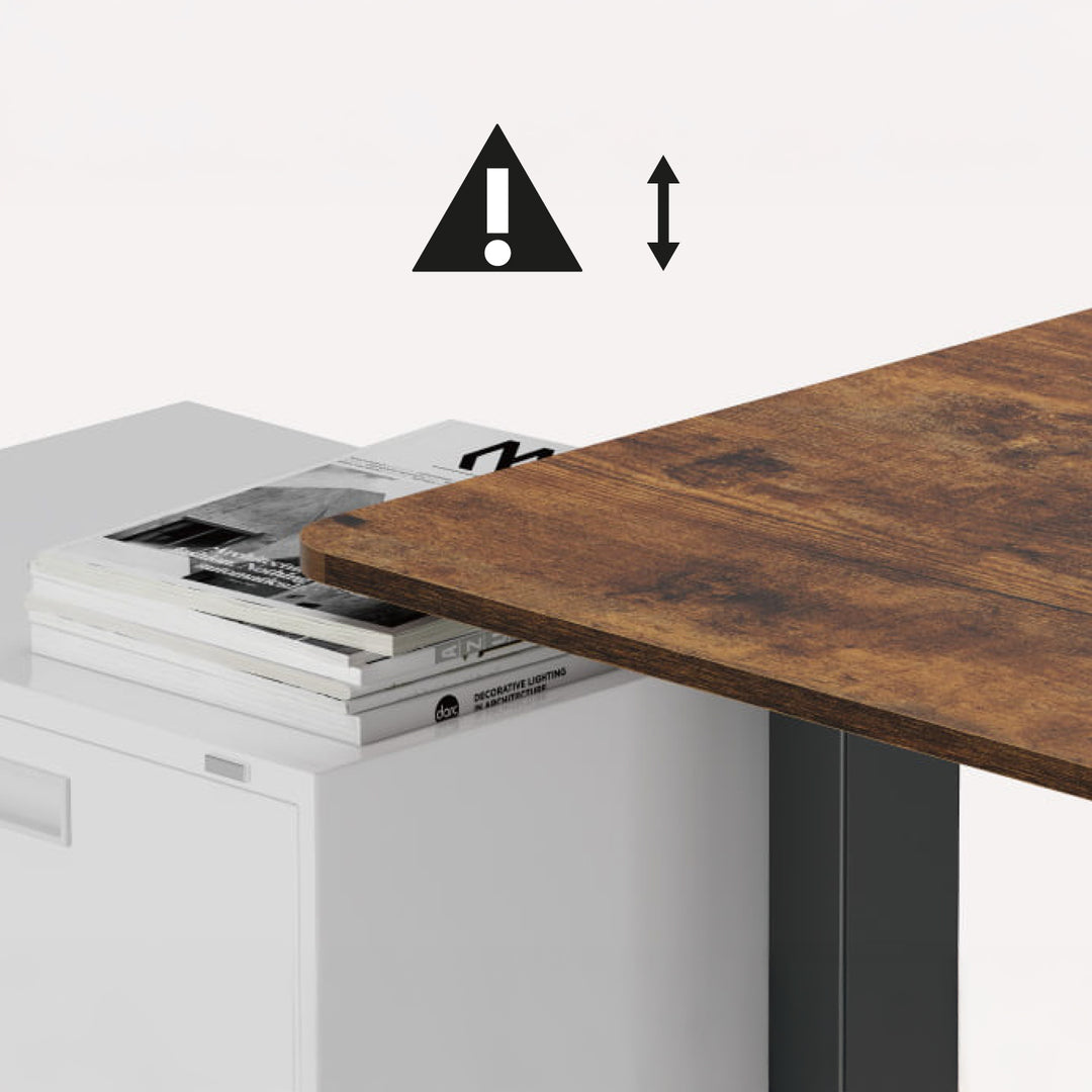 Elektricky výškově nastavitelný stůl Ergo Office, max. výška 1160 mm, max. hmotnost 80 kg, bez desky, černý, ER-400 B