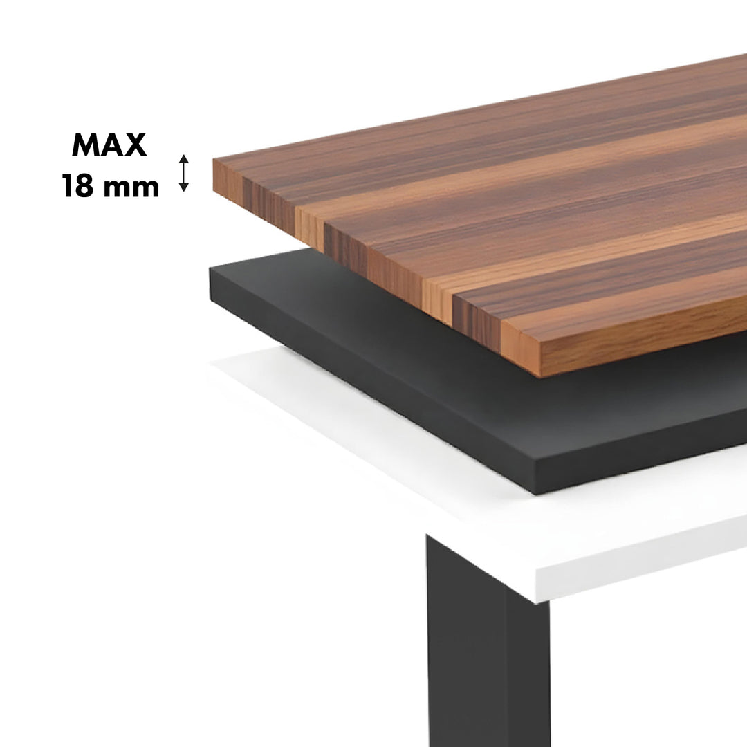 Elektricky výškově nastavitelný stůl Ergo Office, max. výška 1160 mm, max. hmotnost 80 kg, bez desky, černý, ER-400 B