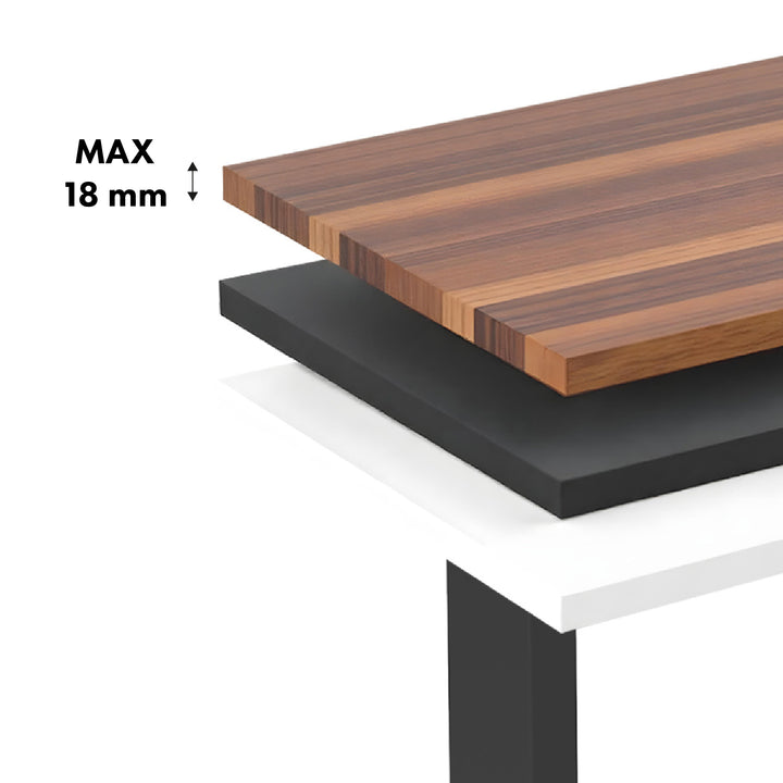 Elektricky výškově nastavitelný stůl Ergo Office, max. výška 1160 mm, max. hmotnost 80 kg, bez desky, černý, ER-400 B