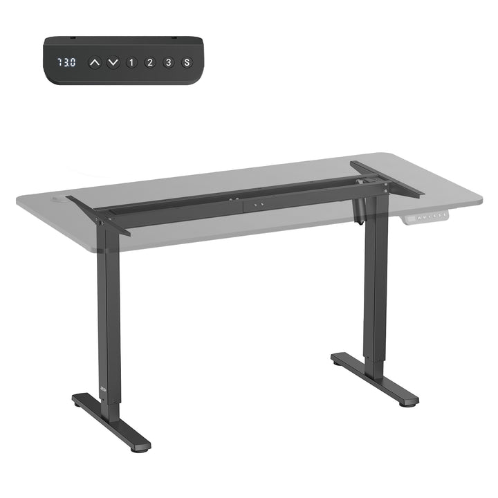 Elektricky výškově nastavitelný stůl Ergo Office, max. výška 1160 mm, max. hmotnost 80 kg, bez desky, černý, ER-400 B