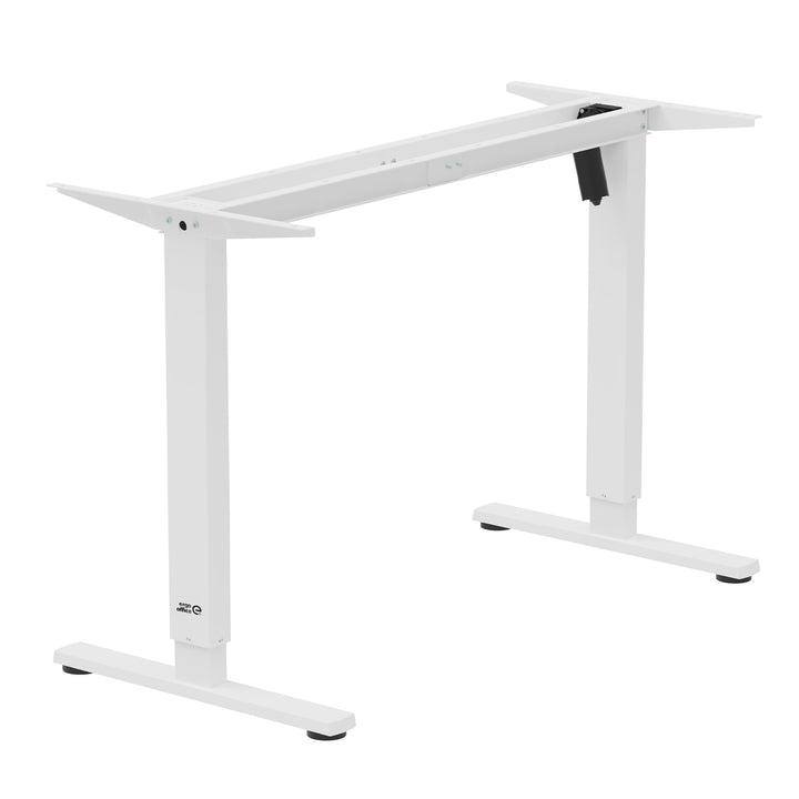 Výškově nastavitelný elektrický stůl Ergo Office, max. výška 1160 mm, max. hmotnost 80 kg, bez desky, bílý, ER-400 W