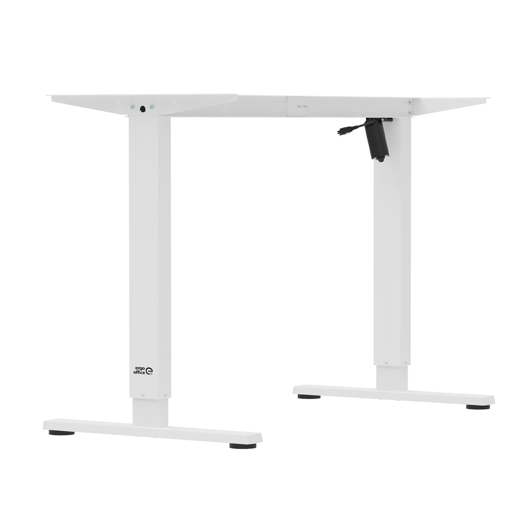 Výškově nastavitelný elektrický stůl Ergo Office, max. výška 1160 mm, max. hmotnost 80 kg, bez desky, bílý, ER-400 W