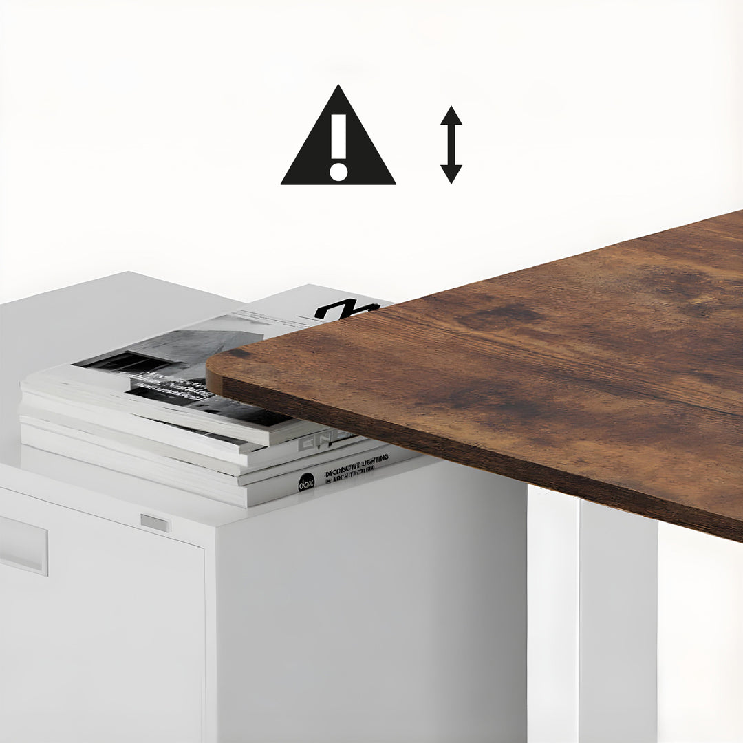 Výškově nastavitelný elektrický stůl Ergo Office, max. výška 1160 mm, max. hmotnost 80 kg, bez desky, bílý, ER-400 W