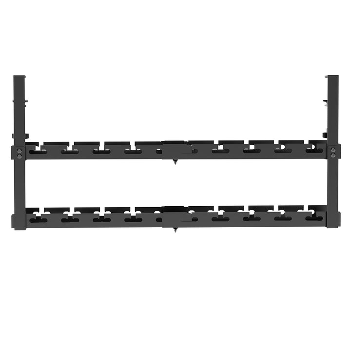 Organizér kabelů Maclean pod stůl, max. zatížení 5 kg, max. 728 mm, 2 úrovně, černý, MC-102 B