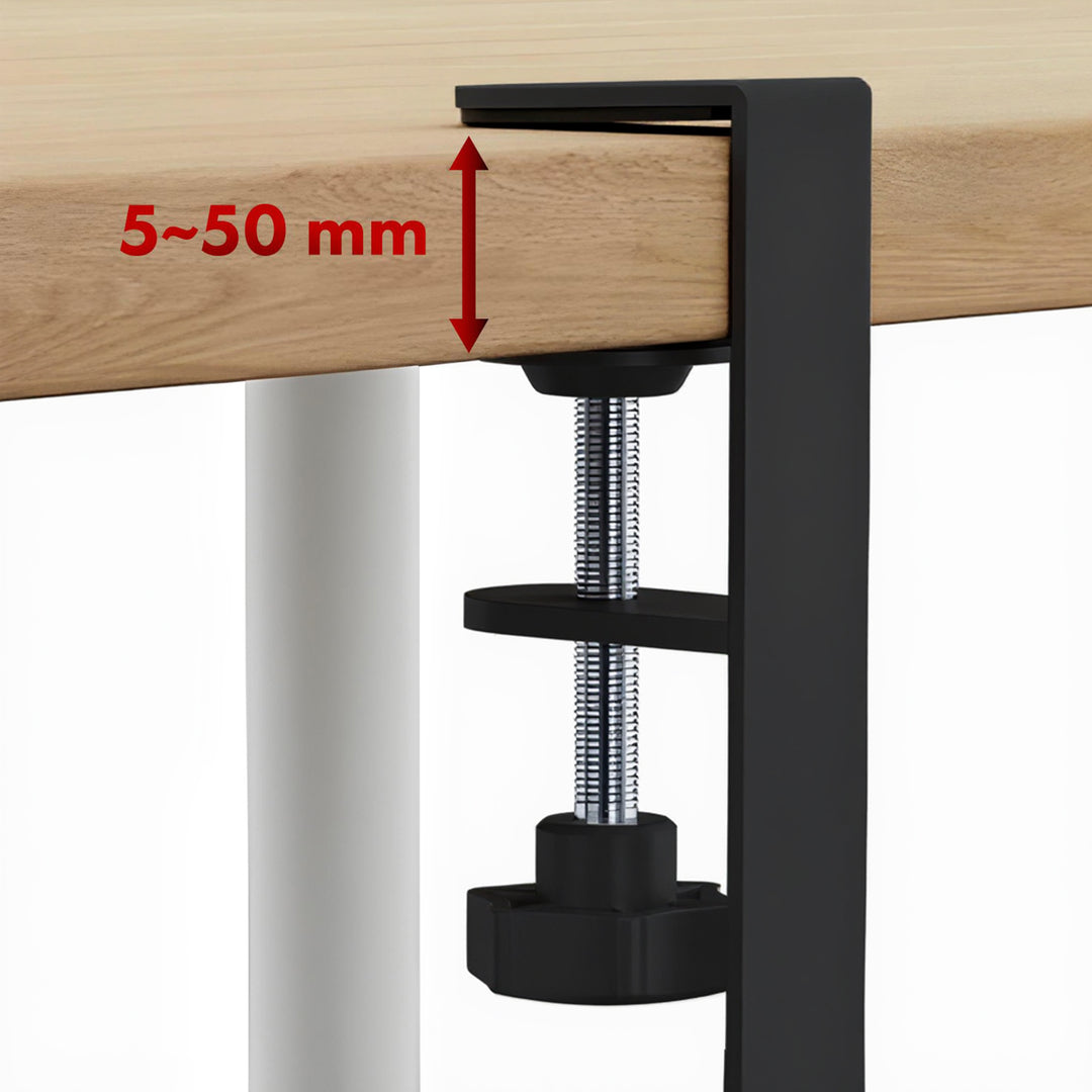 Organizér kabelů Maclean pod stůl, max. zatížení 5 kg, max. 728 mm, 2 úrovně, černý, MC-102 B