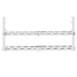Organizér kabelů Maclean pod stůl, max. zatížení 5 kg, max. 728 mm, 2 úrovně, bílá, MC-102 W