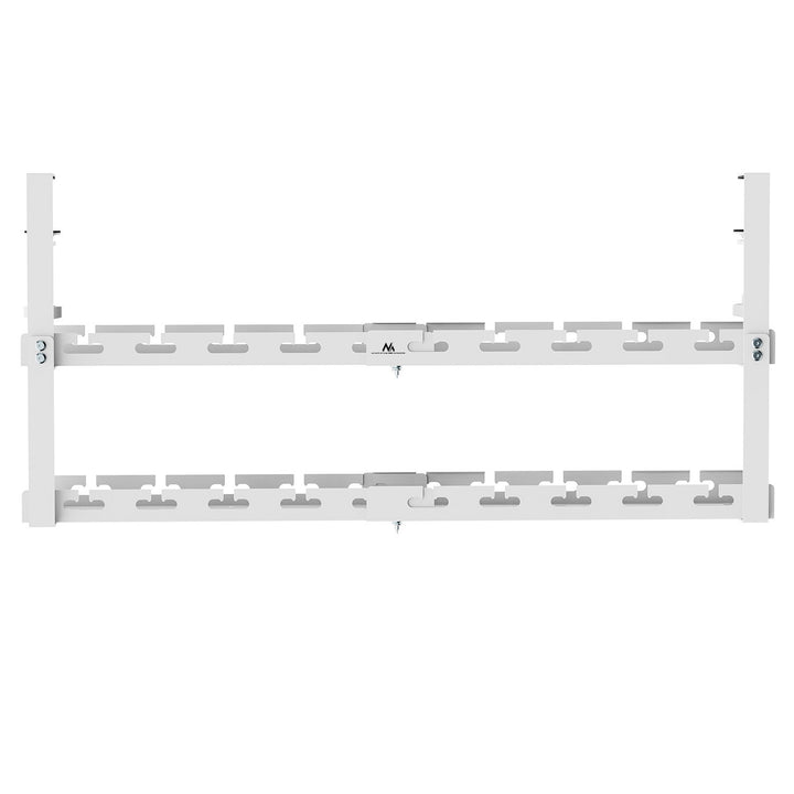 Organizér kabelů Maclean pod stůl, max. zatížení 5 kg, max. 728 mm, 2 úrovně, bílá, MC-102 W