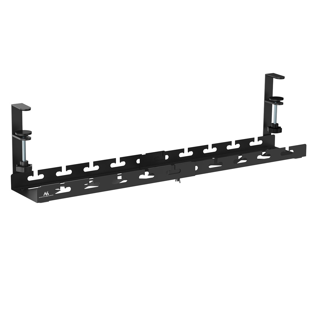 Organizér kabelů Maclean pod stůl, max. zatížení 5 kg, max. 728 mm, černý, MC-103 B